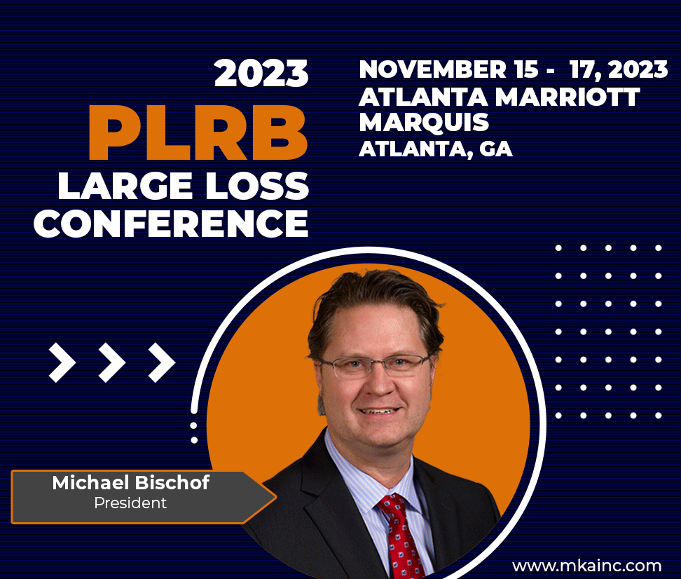 MKA sponsoring the PLRB Large Loss Conference 2023